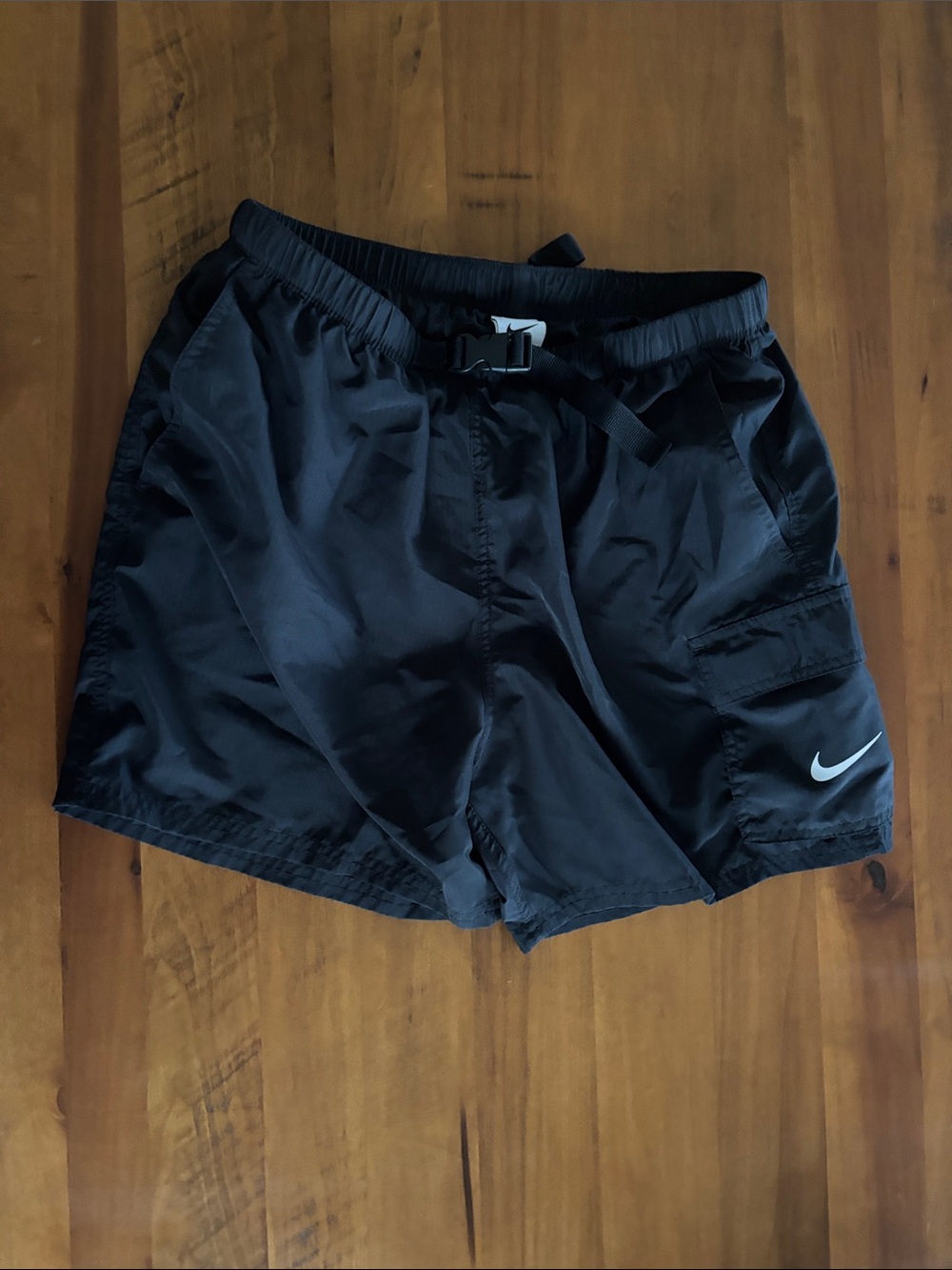 Nike Men’s Belted Cargo Swim Shorts Black